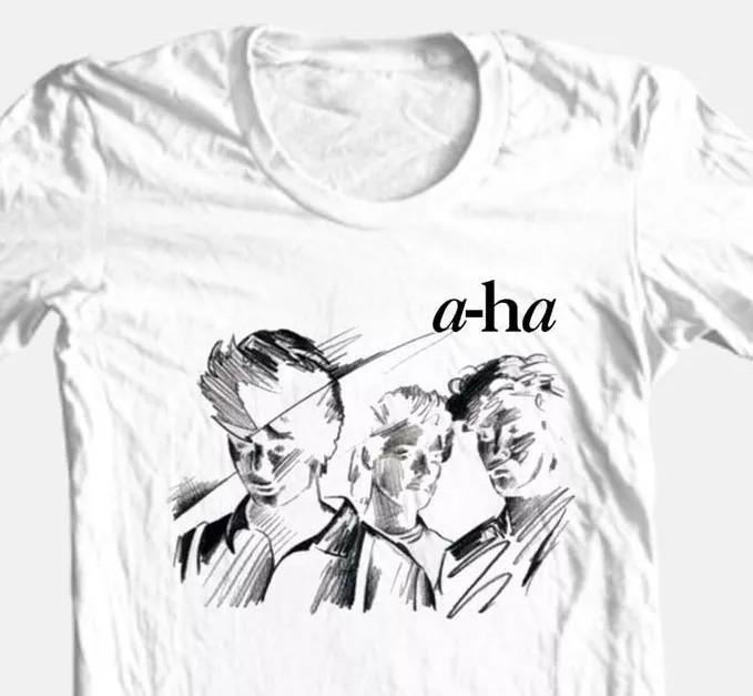 AHA Retro Vibes Synthpop Band T Shirt Full Size S5XL Unisex T-Shirt