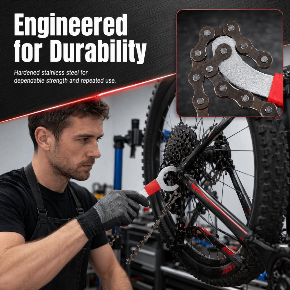 20cm Length Freewheel Wrench Stainless Steel Sprocket Remover Wrench Bike Chain Whip  Bike Repair