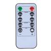 10-Key Battery Powered LED Candle Remote Control Timer Adjustable Illumination for Restaurant Ambience Decor