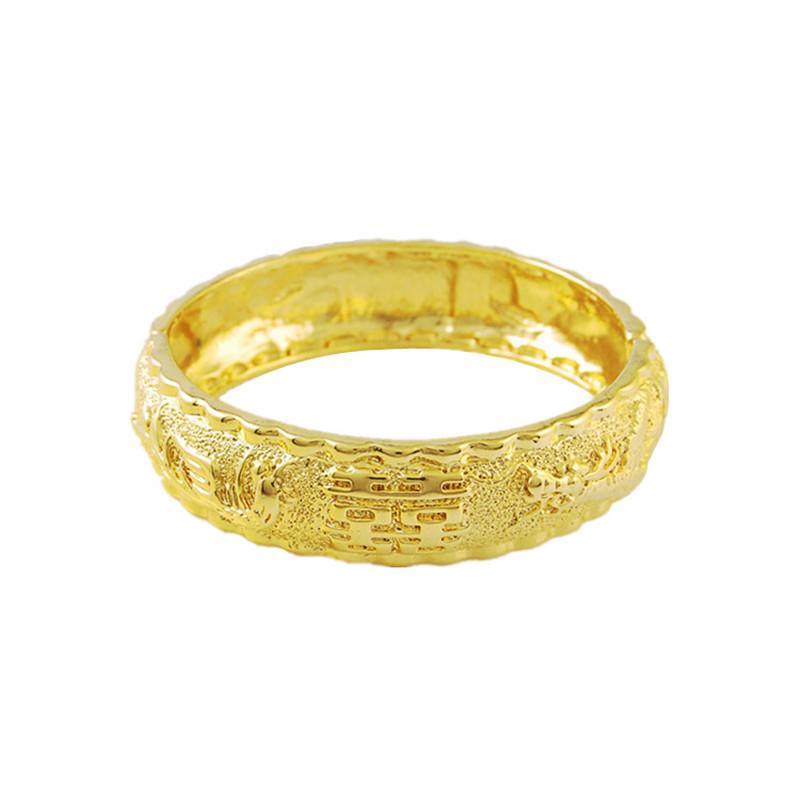 Браслет из настоящего золота 24 карата, золотой браслет Hi Word с золотым покрытием для женщин, свадебные украшения, подарки