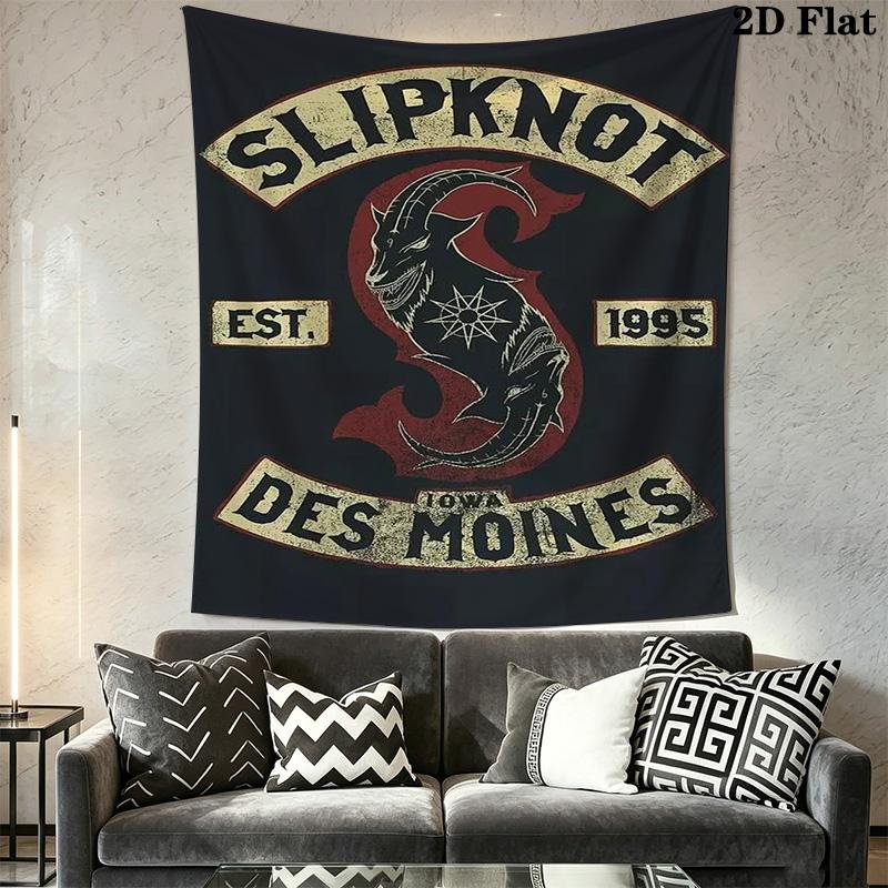 Slipknot Band Logo Tapestry Tapestry Wallmounted Fashion Print Soft Wall Covering Decoration Work Of Art
