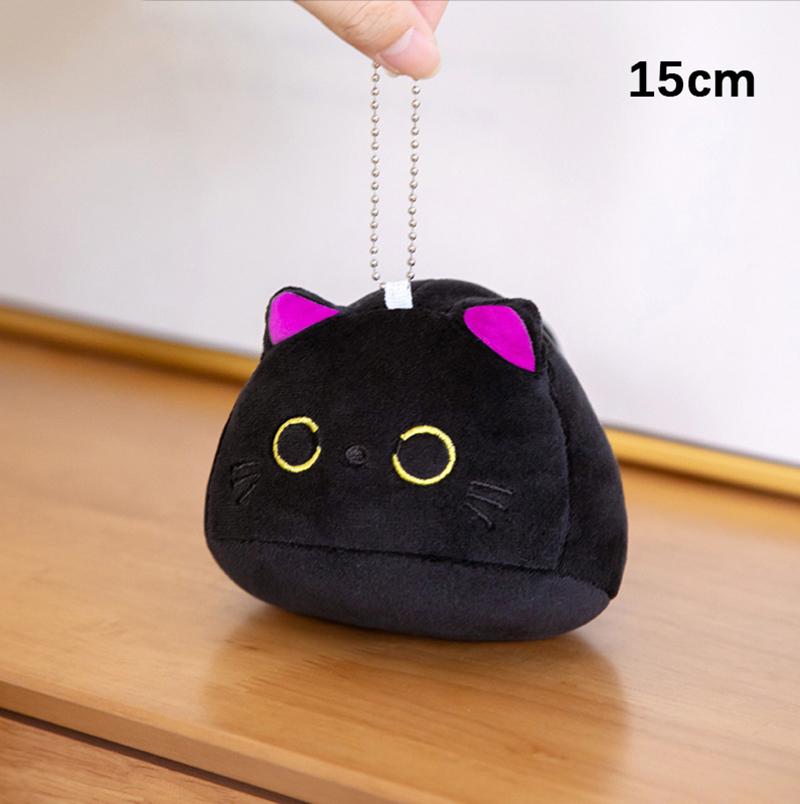 Каваи Черный Кот О Плюшевая Кукла Игрушки Брелок Милый Милый Высокое Качество Подарки Для Мальчиков Девочек Друзей Украсить Детские