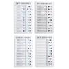 4Pcs Chore Chart My Chores Elder Care RV Checklist Self DIY Removable Reusable Chore Board for RV