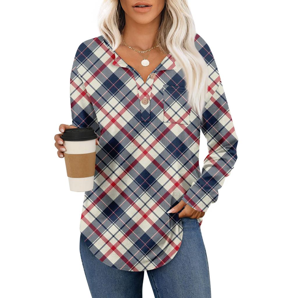 Женский модный топ с длинными рукавами в стиле ретро с принтом