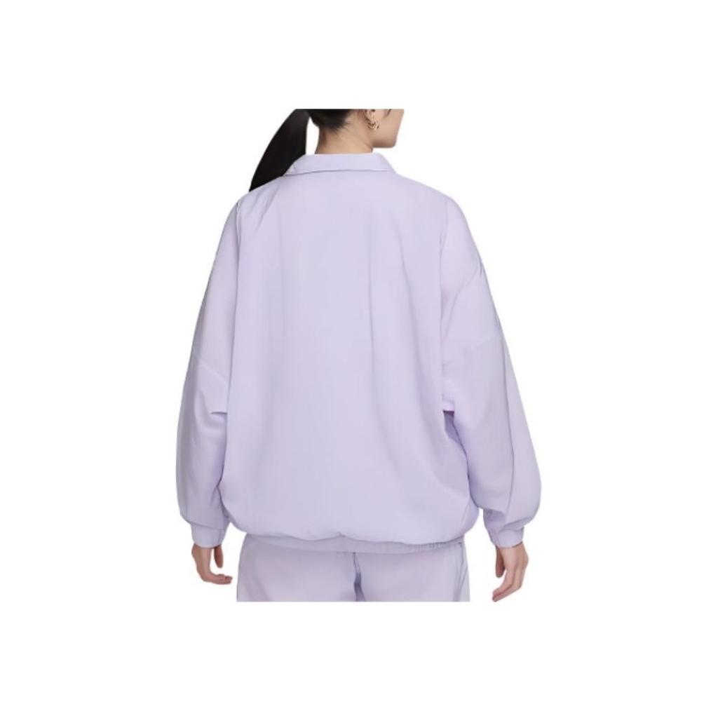 Nike Спортивная одежда Essential Logo Print Casual Woven Jacket Women Jackets Light-Purple DX5865-511