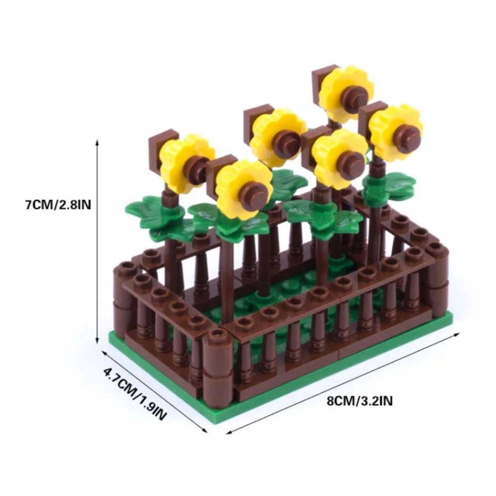 City Street Series Building Blocks Accessories Rail Transit Train Signal Light Railings Brick Toilet Flower Bed Phone Box Toy