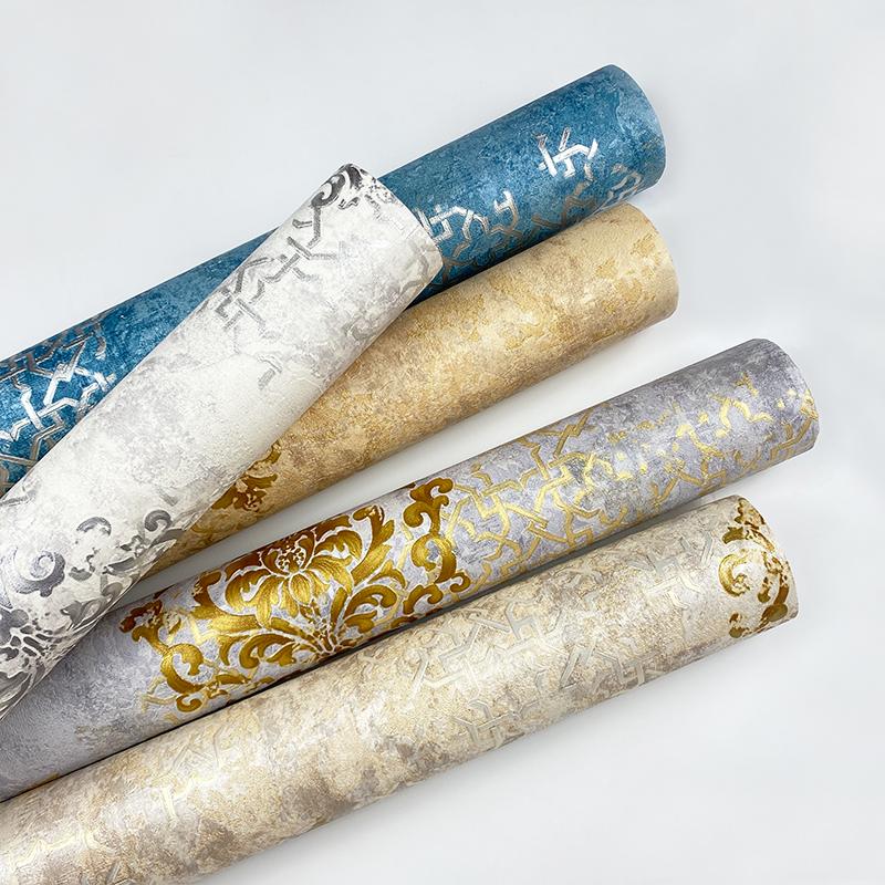 Роскошные Классические Обои Спальня Гостиная Рельеф Дамаск Рулон Обоев papel de parede