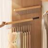 8/12 Hooks Retractable Wood Clothes Hanger Multi-functional Bra Storage Hanger Wall-mounted Wardrobe Organizer for Organizer