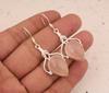 Solid 925 Sterling Silver Rose Quartz Gemstone Handmade Designer Dangle Earring Women Jewelry