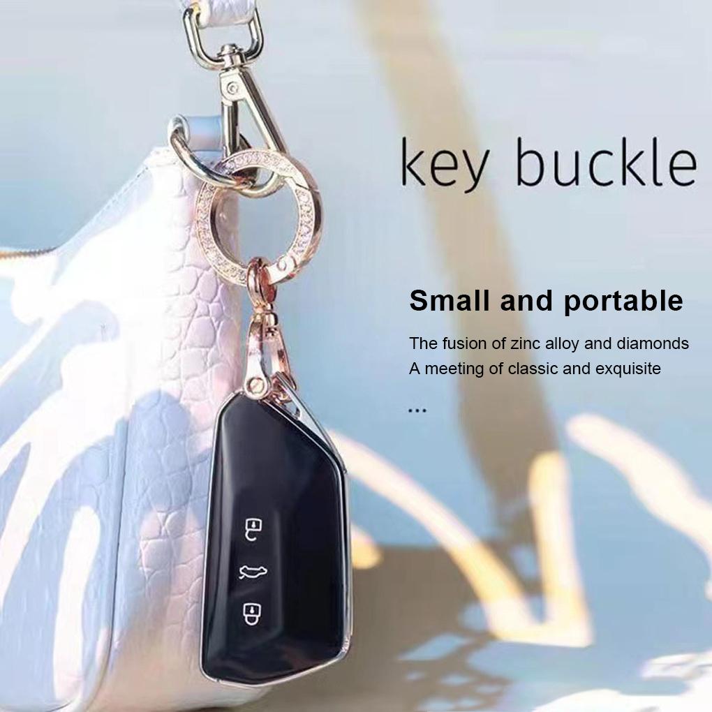 Брелок для ключей, сумка, рюкзак, брелок, застежка, портативный, уличный, со стразами, автомобильный брелок, съемная петля, держатель для хранения