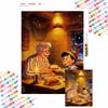 Pinocchio and Geppetto Diamond Painting Mosaic Art Kit 5D Handmade Diy Gift Home Decoration