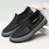 Summer New Old Beijing Cloth Shoes Lightweight Soft Sole Middle-aged and Elderly Father Shoes Casual Hollow Breathable Mesh Elderly Shoes