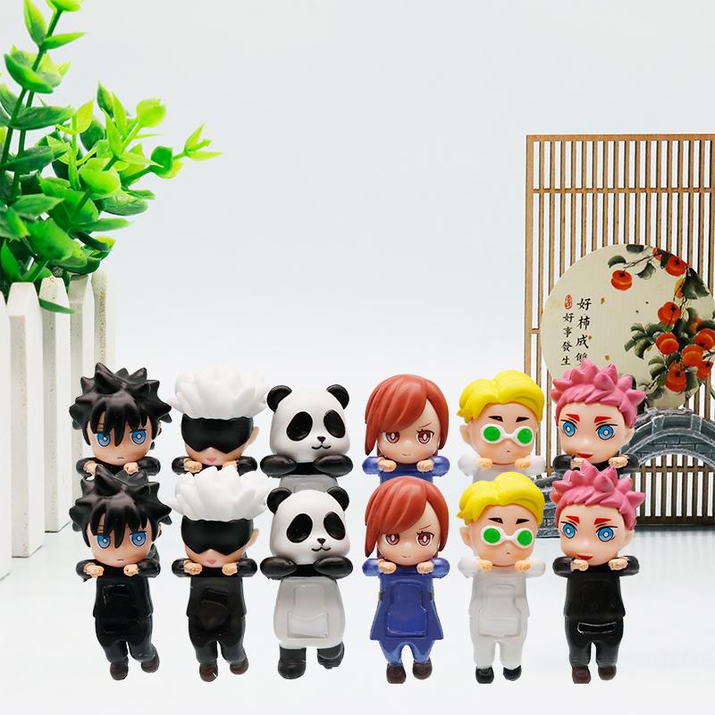 Anime Jujutsu Kaisen Gojo Satoru Itadori Yuji Action Figures Papa Doll PVC Model Collection Desktop Ornament Decoration Toy Gift