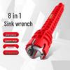 Multi-Functional 8-in-1 Plumbing Wrench for Sink & Faucet Installation