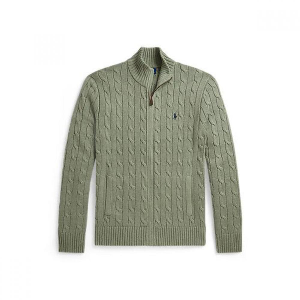 Polo Ralph Lauren Men S Cable Knit Cotton Full Zip Sweater mnpoSwe16822461300