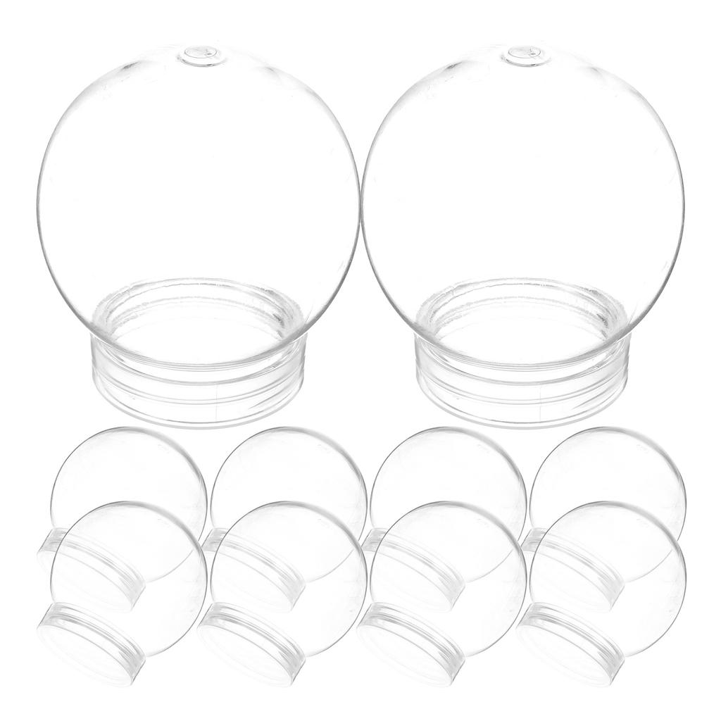 10 шт. Сделай сам Снежный Водяной Прозрачный Пластик Рождественские Поделки Прозрачная Форма-Глобус Для Украшений Начинающих Форма Шара Блестящие Бусины