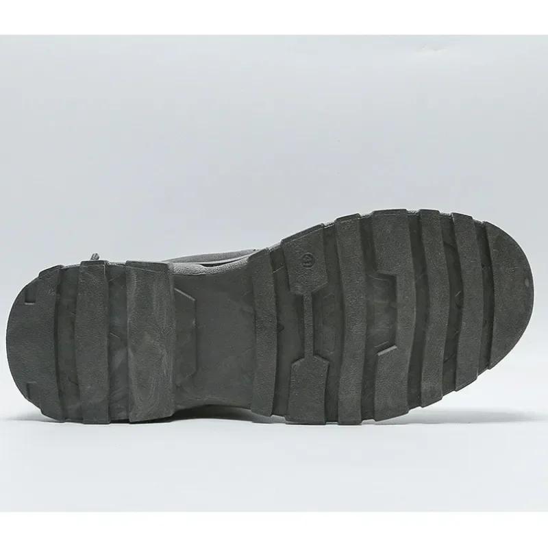 Массивные ботинки для мужчин, ботильоны 2024 года, новые повседневные мужские кроссовки, ботинки, прогулочная обувь, мужские туфли на шнуровке для мужчин, дизайнер