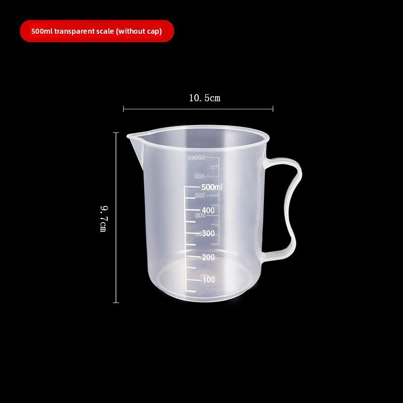 Утолщенный пластиковый мерный стакан с мерной шкалой, градуированный стакан, мерный стакан, мензурка, мерный цилиндр, градуированный пластиковый стакан