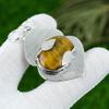 Natural Tiger Eye Gemstone Indian Jewelry 925 Sterling Silver Pendant For Women