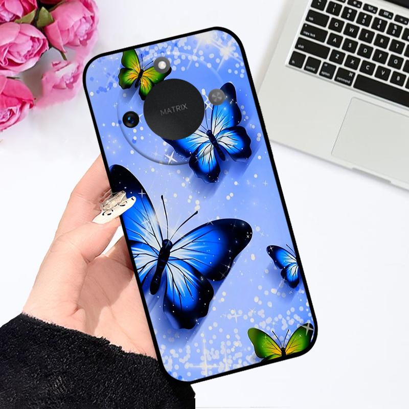 Чехол для Honor X9c Smart 5G Мягкий Силикон ТПУ Чехол для Телефона Для Huawei Honor X60 Защитный Fundas Бампер Мультяшный Цветной Раскрашенный