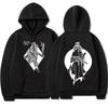 Punk Skeleton Graphic Hoodie Men Streetwear Casual Long Sleeve Pullover Hooded Sweatshirt