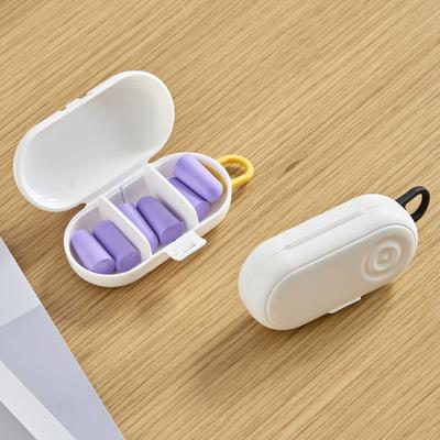 Мини Портативная Таблетница Прочная Конструкция 3 Отделения Легко Носить Многоцелевой Органайзер для Таблеток Лекарств Защитный Чехол для Берушей