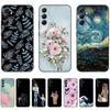 For Samsung Galaxy A34 5G Case 6.6inch On Samsung GalaxyA34 Cute Flamingo Soft Tpu Silicon Flexible Shockproof Black Back Cover