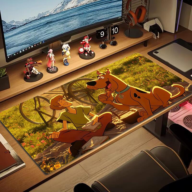Scooby‑Doo2 Print Cushion Non-slip Laptop Tablet Big Mousepad XXL Mat Mini PC Playmat With Lock edge
