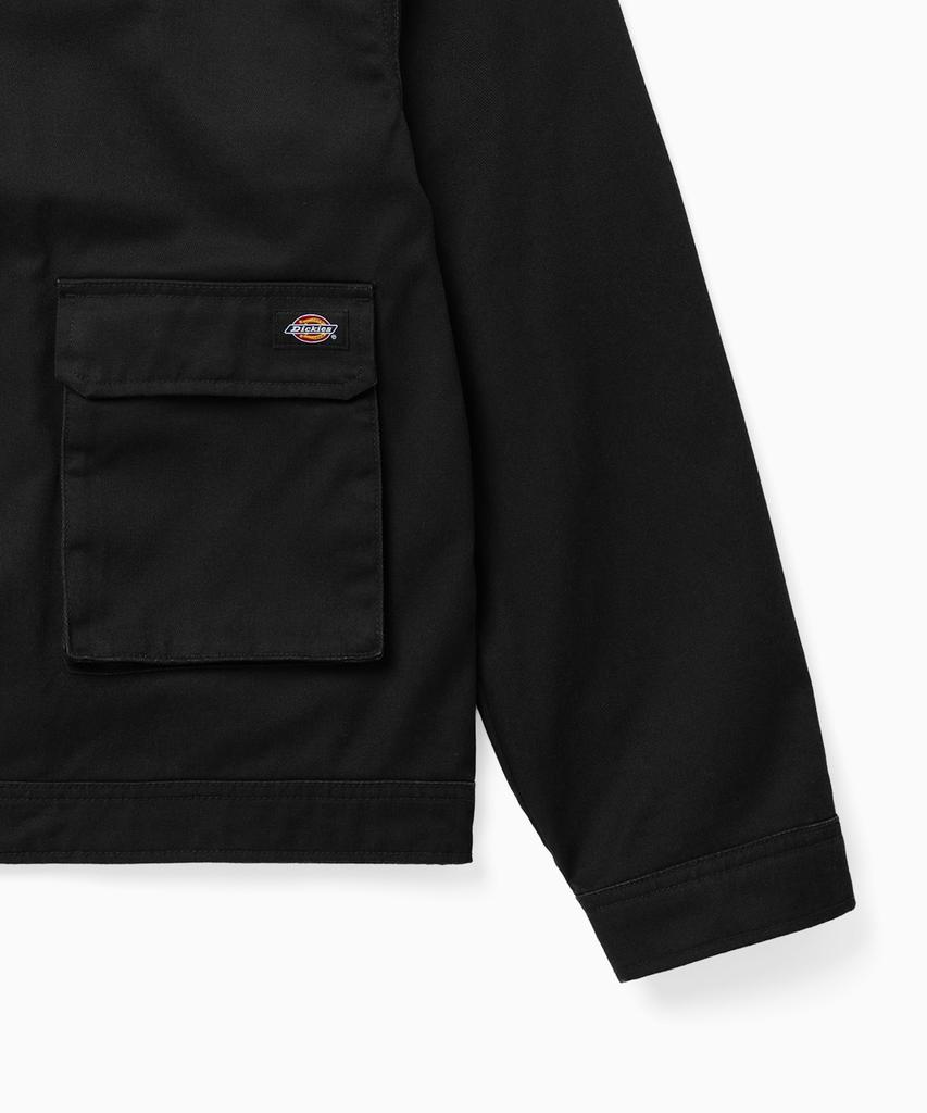 Dickies Стиранная джинсовая куртка-тракер Черная