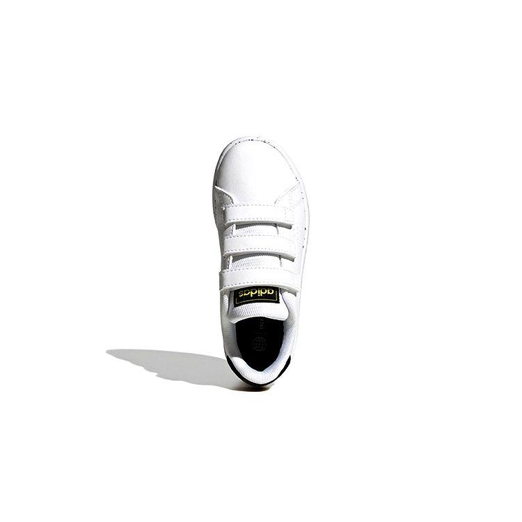 adidas Neo Advantage Нескользящие Прочные Низкие Детские Кеды для Скейтбординга Детские Кроссовки Белые Черные GW6496