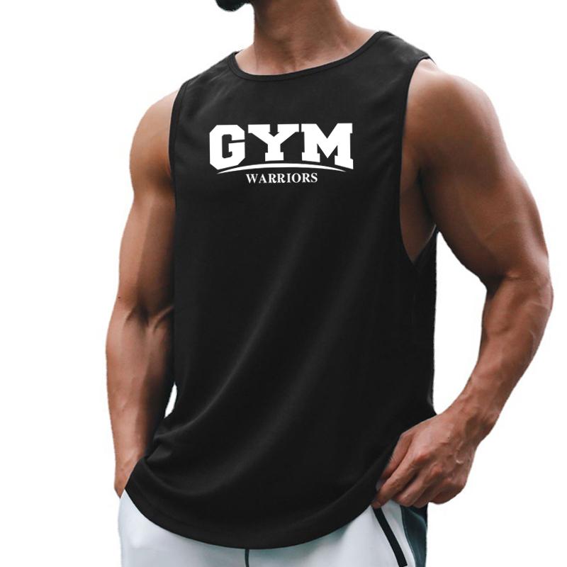 Muscleguys Мужские майки для бега Летние майки для зала 'Воины зала' Фитнес-одежда Быстросохнущие Свободные Для бодибилдинга Баскетбольные майки без рукавов