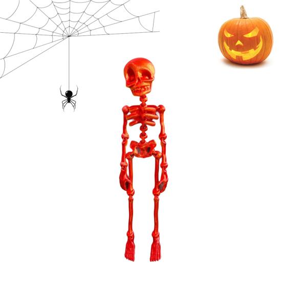 1/6Pcs Poseable Skeleton Refrigerator Magnet Halloween 3D Movable Joints Skeleton Articulated Skeleton Magnetic Fridge Decoration Ornament