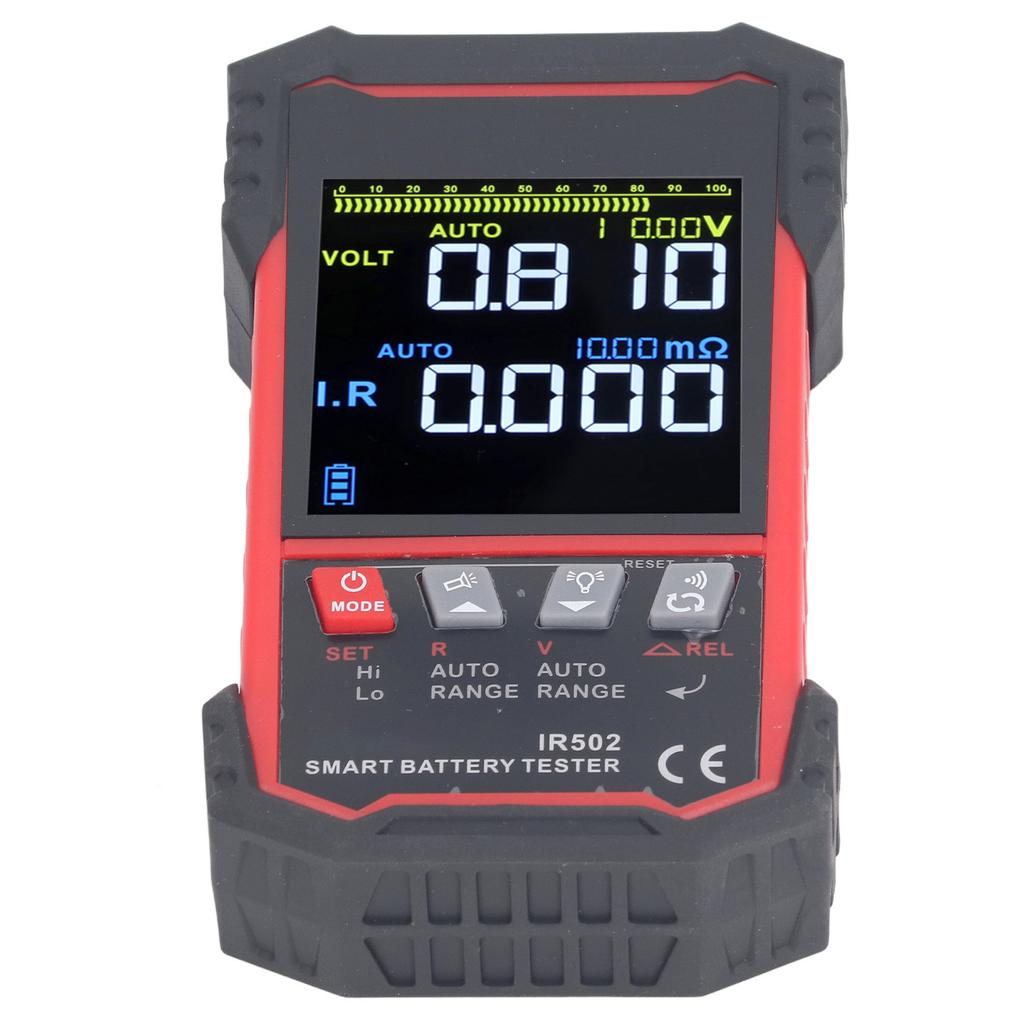 Тестер напряжения внутреннего сопротивления аккумулятора для автофургона, грузовика, лодки, 3,2-дюймовый цветной ЖК-экран TN, DC0.00V