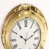 Brass Ship Porthole Analog Clock Nautical Wall Clock Home Decor 12 Inch