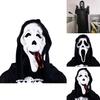 Get Ready To Haunt With Our Ghost Face Dress Party Decor Accessory Made With Soft Polyester Fabric