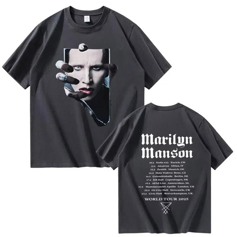 Унисекс футболка Marilyn 2026 для туризма, унисекс и женская одежда, высококачественная летняя, новая, с принтом, из чистого хлопка