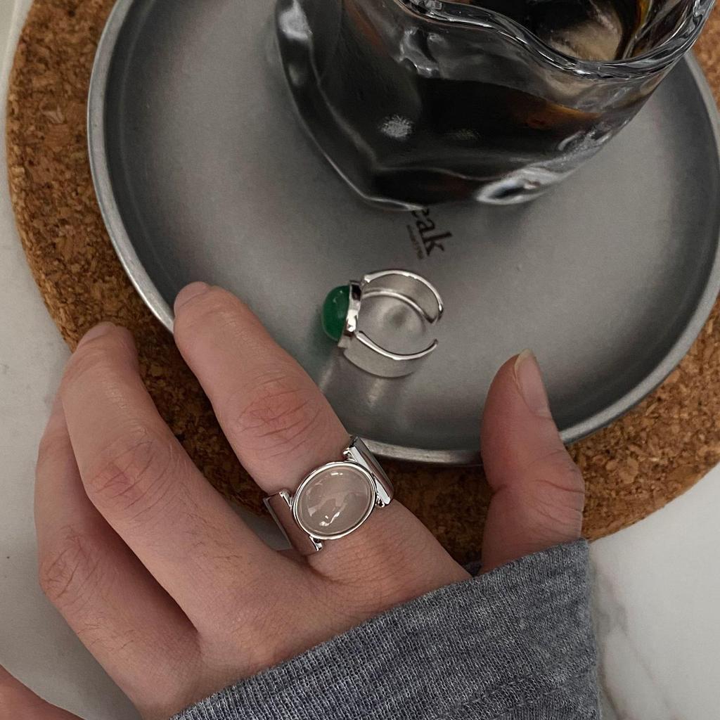 1 шт. Пилот Агат Ретро Кольца для Женщин Пары Минималистичные Украшения Broadside Подарочные Аксессуары Для Вечеринок