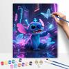 Disney Стич неоновый кибер-стиль цифровая масляная живопись набор для рисования вручную DIY домашний декор