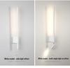 Скандинавский минималистичный настенный светильник в виде длинной полосы для прикроватной тумбочки с защищающим глаза светом для чтения и выключателем для прихожих, входов и гостиничных номеров