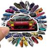 Наклейки JDM Car Graffiti - гонки, мотоциклы, багаж, водонепроницаемые наклейки