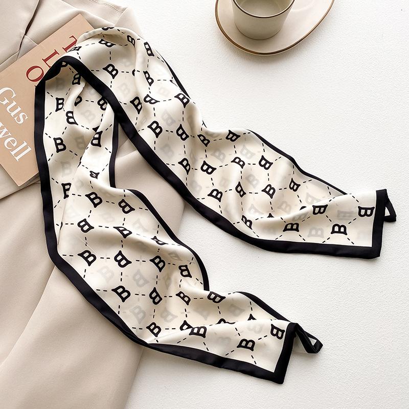 Узкий шейный платок, длинные волосы, ленты, шарфы, женские модные повязки на голову, шейные шарфы 13x110 см