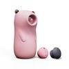 Namiya Big Bear Mini Suction Vibrator for Clitoral Nipple Tongue USB Quiet Vibrator for USB Silicone Adult Toy Beginners, Sucking, Double-Point