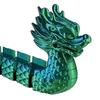 Красочная Металлическая Орнаментальная Фигурка Драконьей Лодки с 3D-печатью, Статуэтка с Гибким Сгибающимся Телом, Настольная Скульптура Традиционная