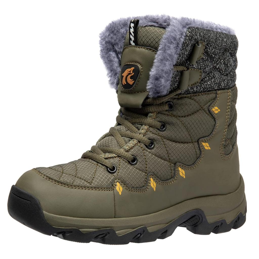 SOARHOPE Winter Snow and Men's Boots, Warm, Fleece-Lined, Waterproof, Warm, Non-Slip
