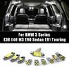 Для BMW 3 серии E36 E46 M3 E90 седан E91 туристический автомобиль светодиодные лампы внутренняя лампа для чтения косметическое зеркало подсветка багажника аксессуары