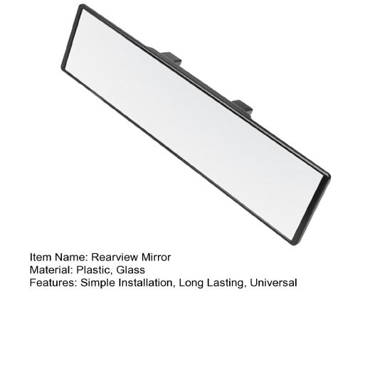 Автомобильное зеркало заднего вида с широким углом обзора, универсальная простая установка, антибликовое панорамное зеркало заднего вида для внедорожников и грузовиков