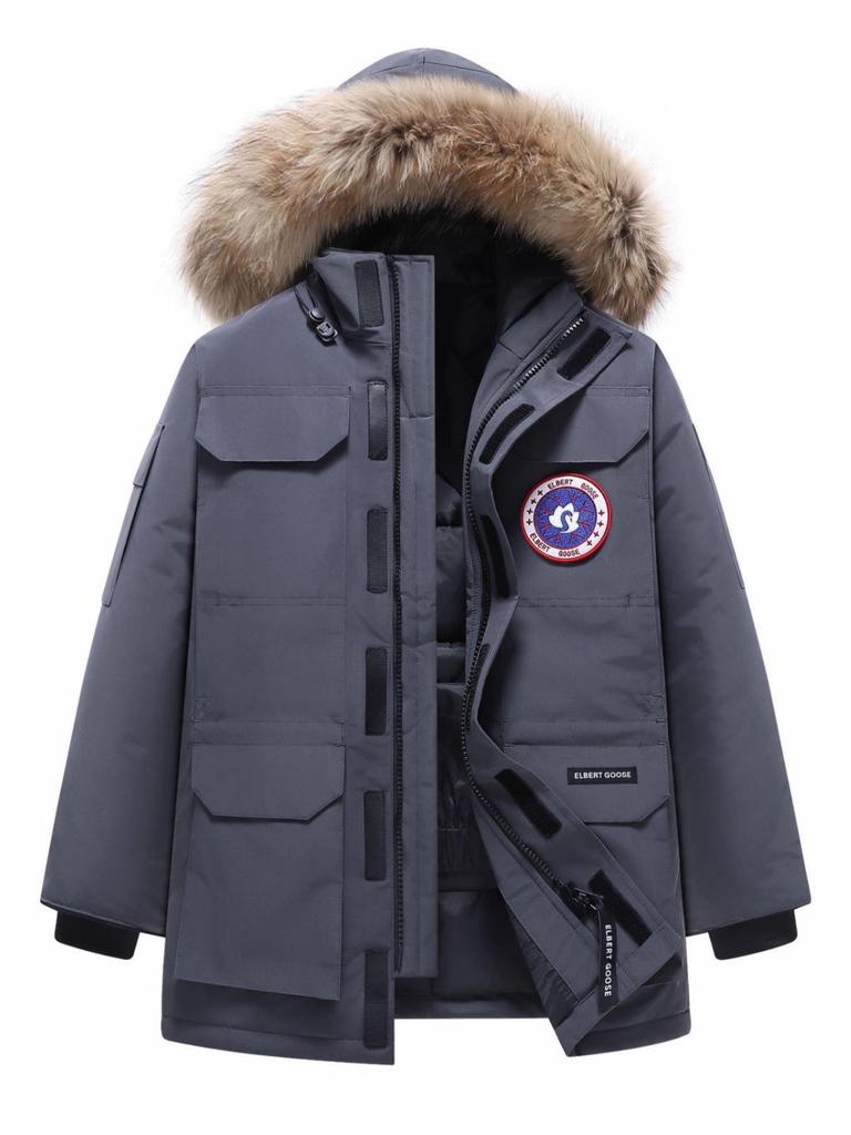 Зимняя экспедиционная парка с гусиным пухом - Утепленная большого размера рабочая одежда для мужчин и женщин