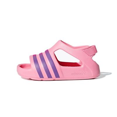 Оригинальные сандалии Adilette Series, удобные, нескользящие, спортивные, низкие, детская обувь, розовые, CG6598
