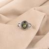 Натуральный зеленый турмалин драгоценный камень 925 стерлинговое серебро ювелирные изделия кольцо ручной работы RR-8-47