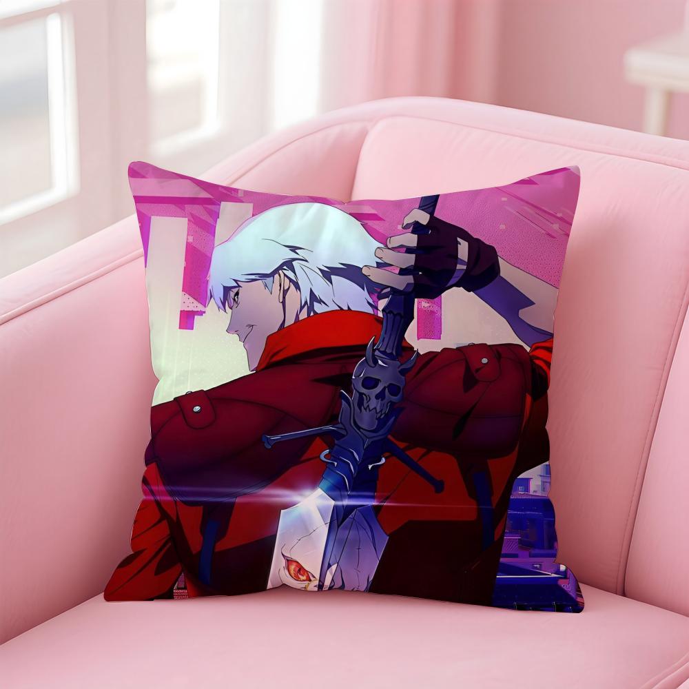 Крутой Горячий Игровой D-Devil May Cry Наволочка Подушка Короткий Плюш Скрытая Молния Комната Диван Наволочка